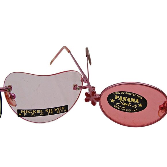 New Set 2 Panama Jack Kids Sunglasses 100% UV Protection Oval Heart Shape Frames - Picture 3 of 6